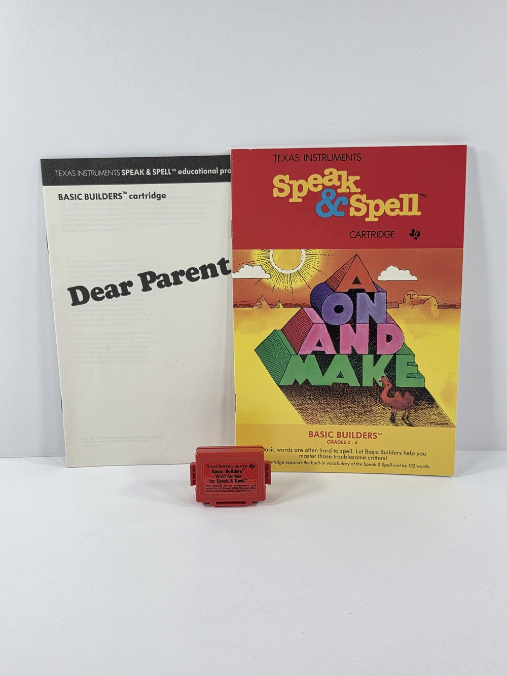 Vintage 1980 Texas Instruments Speak & Spell Basic Builders Word Module